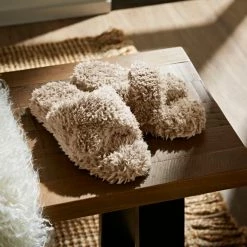 Hot Sale ๐คฉ Teddy Bear Teddy Bear Taupe Sliders ๐งจ