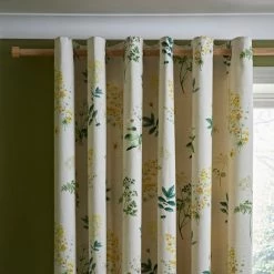 Buy 🌟 Natural History Museum Marsh Botanical Ochre Eyelet Curtains 🎁