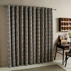 Brand new 🧨 Natural History Museum Heron Natural Eyelet Curtains 😉 -TEDDY BEAR Sales 30754102 alt04