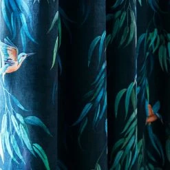 Buy 👍 Natural History Museum Kingfisher Peacock Eyelet Curtains ❤️ -TEDDY BEAR Sales 30754738 alt02