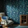Best Sale 😉 Natural History Museum Waterside Blue Wallpaper ⌛ -TEDDY BEAR Sales 30757435