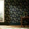 Promo 💯 Natural History Museum Marsh Botanical Black Wallpaper 🛒