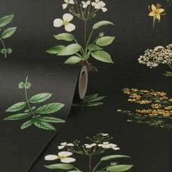 Promo 💯 Natural History Museum Marsh Botanical Black Wallpaper 🛒 -TEDDY BEAR Sales 30759932 alt02