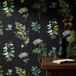 Promo 💯 Natural History Museum Marsh Botanical Black Wallpaper 🛒 -TEDDY BEAR Sales 30759932 alt04