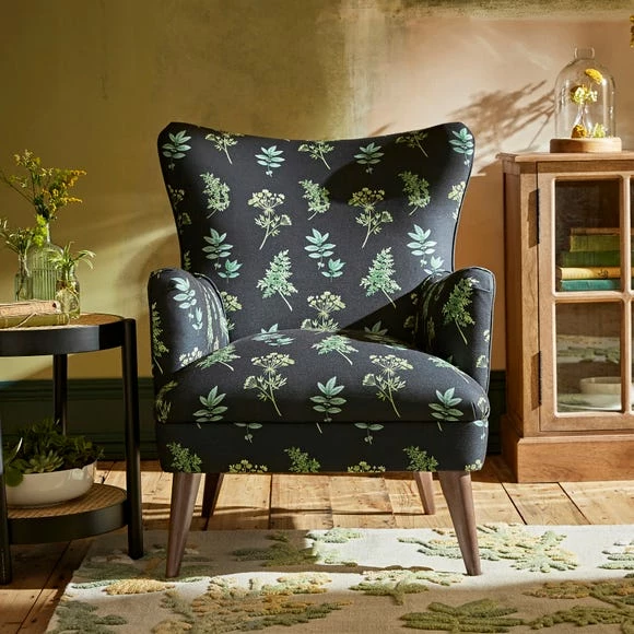Outlet ๐ฅ Natural History Museum Marlow Marsh Botanical Print Armchair ๐ 4 Outlet ๐ฅ Natural History Museum Marlow Marsh Botanical Print Armchair ๐ - Image 2