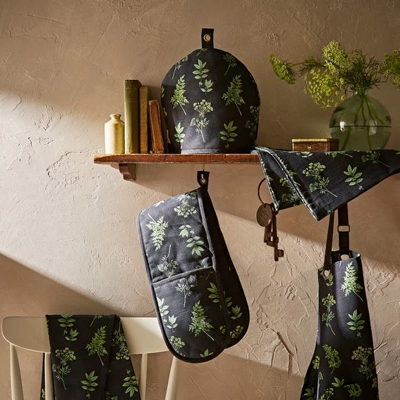 Budget 🔔 Natural History Museum Marsh Botanical Print Double Oven Gloves 👏 4 Budget 🔔 Natural History Museum Marsh Botanical Print Double Oven Gloves 👏 - Image 2