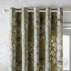 Discount ✔️ Natural History Museum Arboretum Lilypad Eyelet Curtains 😉