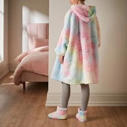 Wholesale 🎁 Teddy Bear Printed Rainbow Fleece Oversized Blanket Hoodie 😍 9 Wholesale 🎁 Teddy Bear Printed Rainbow Fleece Oversized Blanket Hoodie 😍 -TEDDY BEAR Sales 30770991 alt02