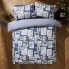 Buy 🔔 Natural History Museum Woodland Blue 100% Cotton Duvet Cover and Pillowcase Set 🤩 -TEDDY BEAR Sales 30771545