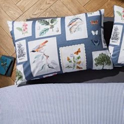 Buy 🔔 Natural History Museum Woodland Blue 100% Cotton Duvet Cover and Pillowcase Set 🤩 -TEDDY BEAR Sales 30771545 alt04