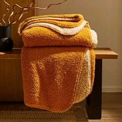 Wholesale 👍 Dunelm Extra Cosy Reverse Teddy 180x130 Throw 😀