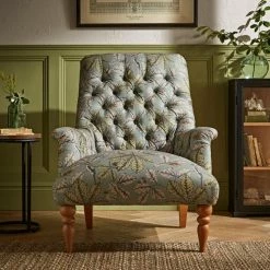 Cheap 🤩 The Edited Life Bibury Button Back Chair Arboretum Print ✨ -TEDDY BEAR Sales 30786681 alt03