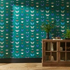 Best Pirce 🧨 Natural History Museum Butterfly Curator Emerald Wallpaper 🛒
