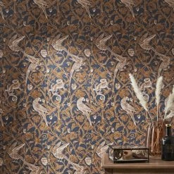 Hot Sale 😉 Natural History Museum Romanesque Navy Wallpaper 🎉 -TEDDY BEAR Sales 30788636 alt01